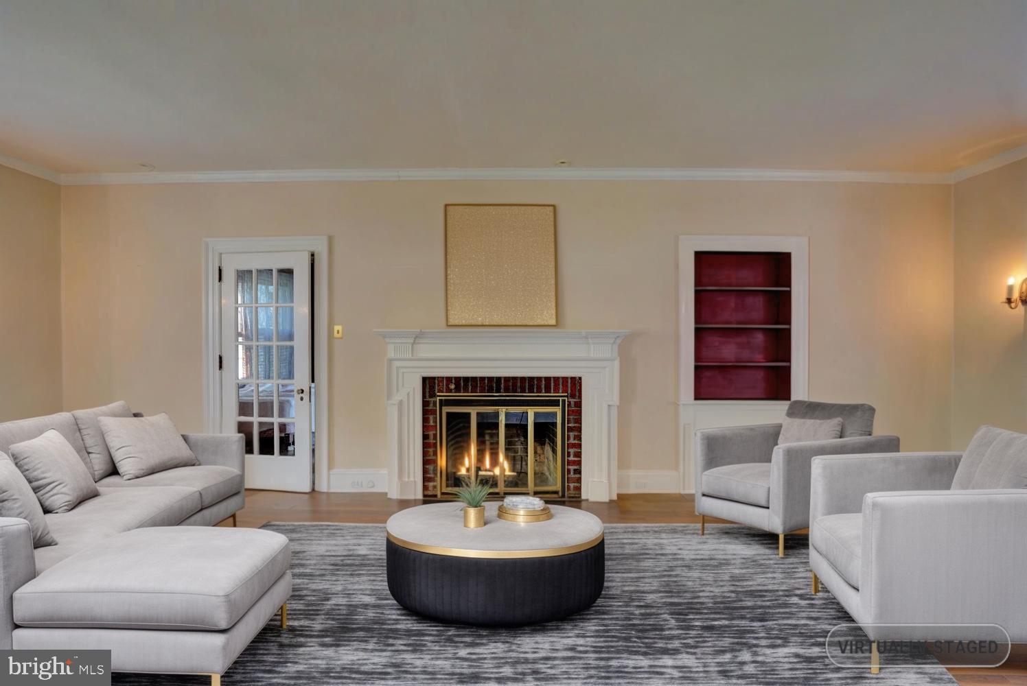 21 Hazel Road Dover, DE 19901 - Photo 12 of 69 a living room with furniture a fireplace and a potted plant