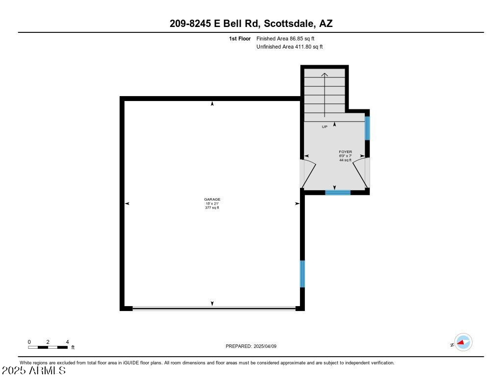 8245 East Bell Road, Unit 209 Scottsdale, AZ 85260 - Photo 49 of 49 a picture of floor with a white wall and a painting