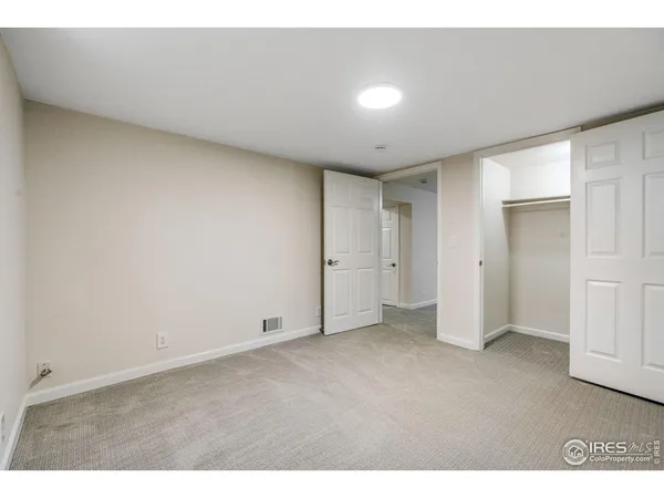 a view of an empty room