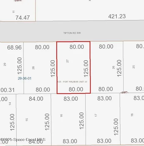 $46,500 | 340 Tipton Road Southwest, Palm Bay, FL 32908