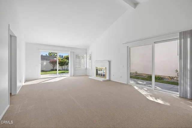 a view of a room with window