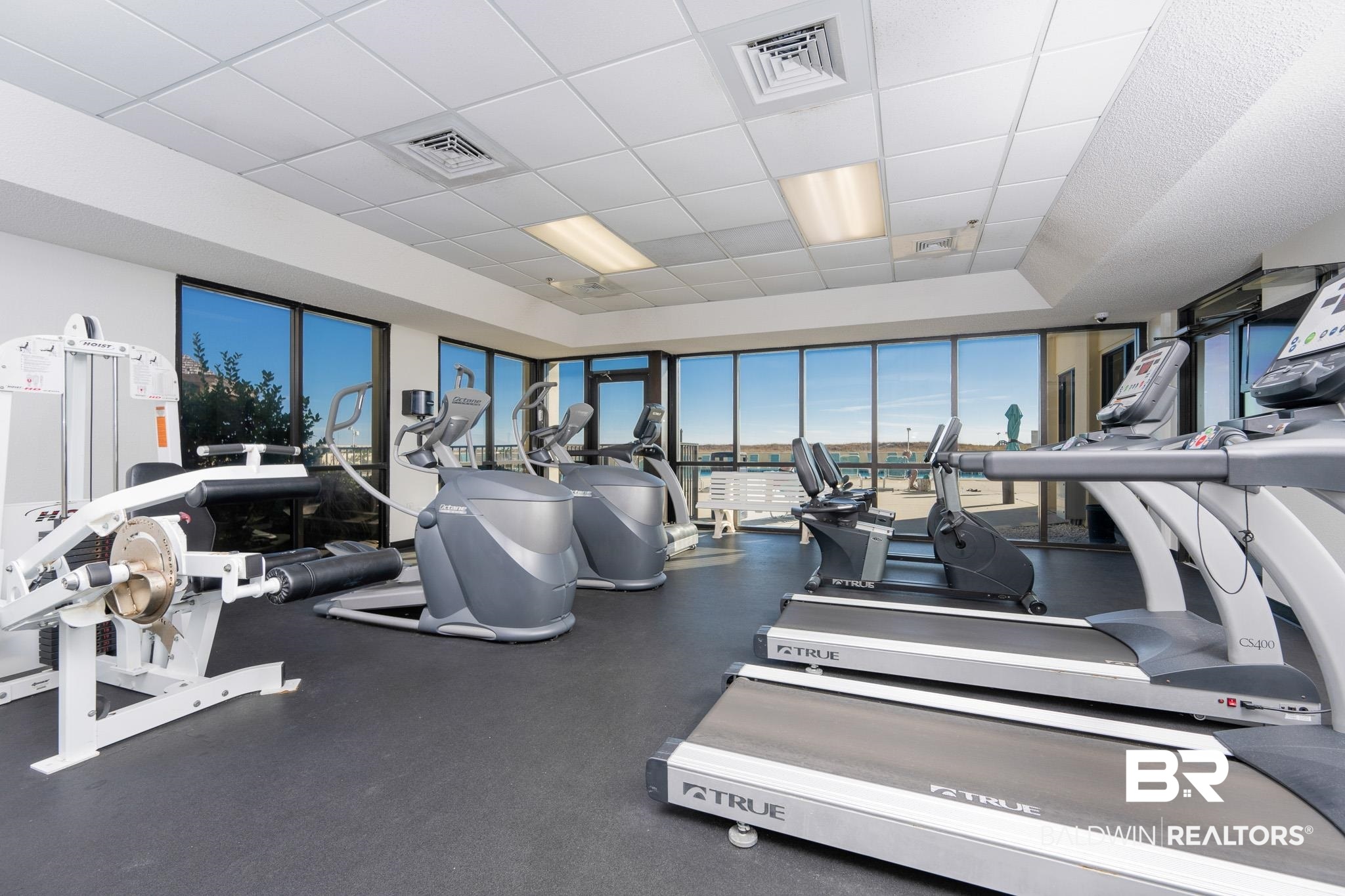 26802 Perdido Beach Boulevard, Unit 406 Orange Beach, AL 36561 - Photo 27 of 37 Workout area with a drop ceiling