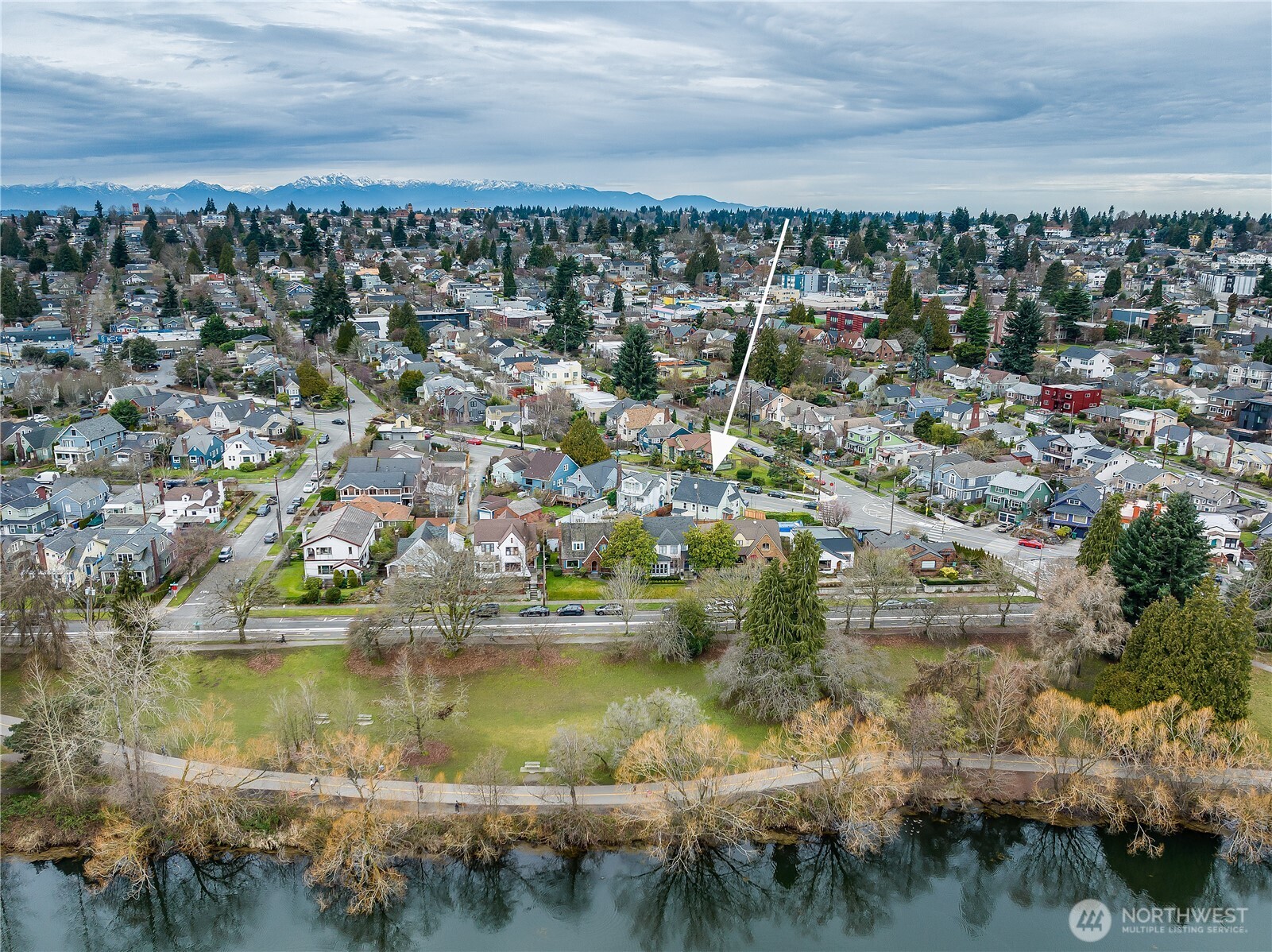 7638 Winona Avenue North, Unit B Seattle, WA 98103 - Photo 7 of 20 a view of a lake view