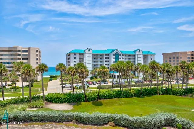 a view of a city from a balcony