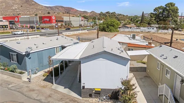 a view of a city with tall buildings