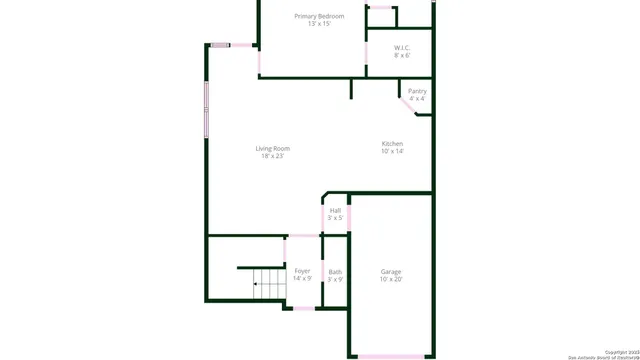 a picture of a floor plan