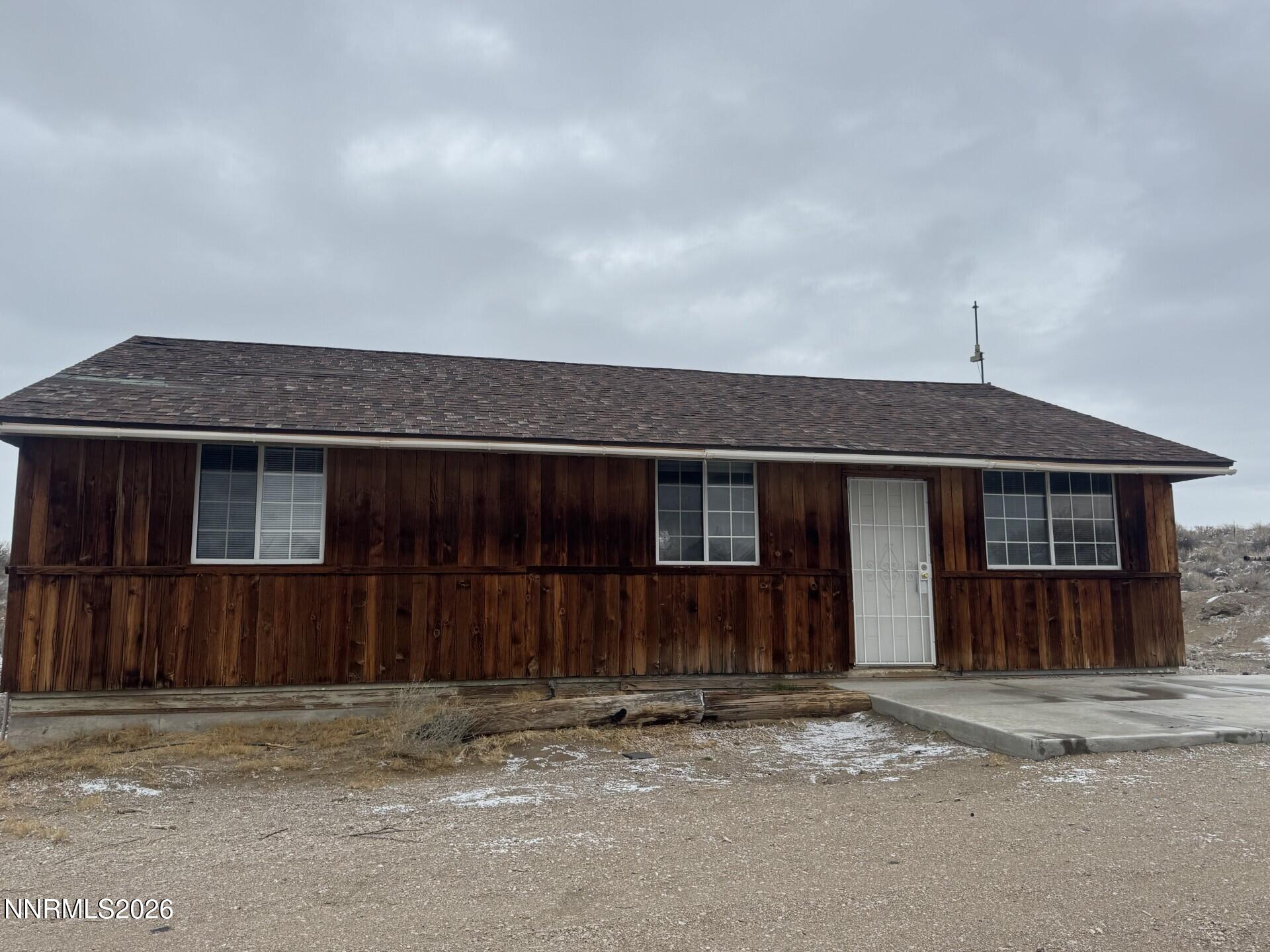 a front view of a house