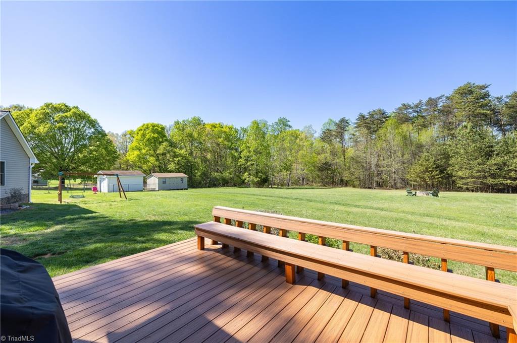 129 Kidd Road Colfax, NC 27235 - Photo 32 of 45 Back Deck