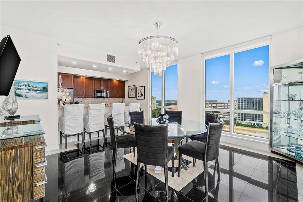 331 Cleveland Street, Unit 1103 Clearwater, FL 33755 - Photo 18 of 75 a view of a dining room with furniture window and outside view