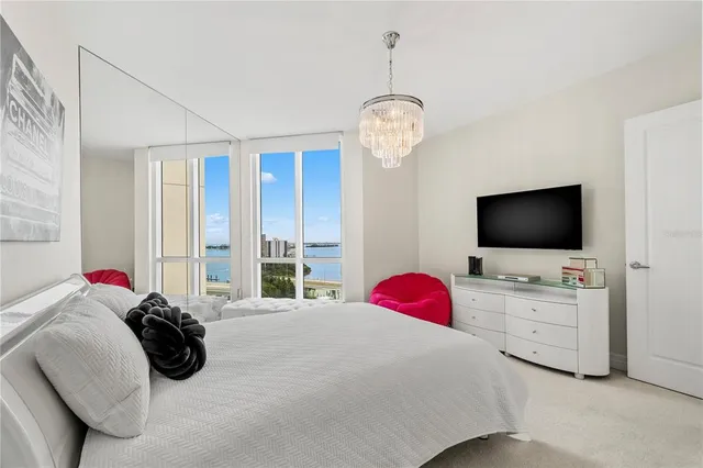 a view of a building with a swimming pool