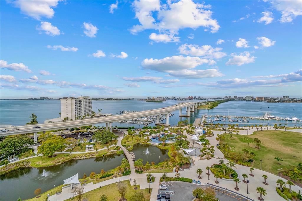 331 Cleveland Street, Unit 1103 Clearwater, FL 33755 - Photo 51 of 75 a view of a swimming pool with an ocean view