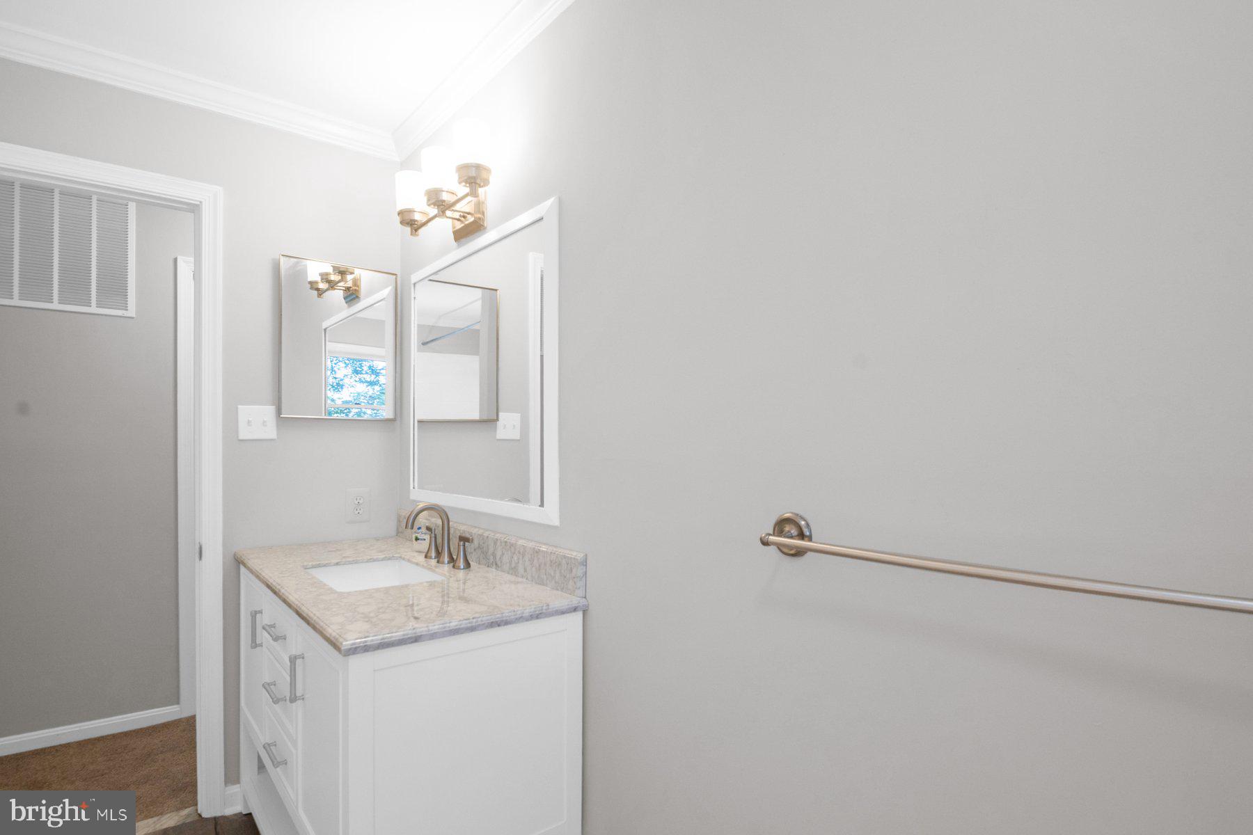 2002 Deer Park Road Finksburg, MD 21048 - Photo 13 of 36 a bathroom with a sink vanity and a mirror