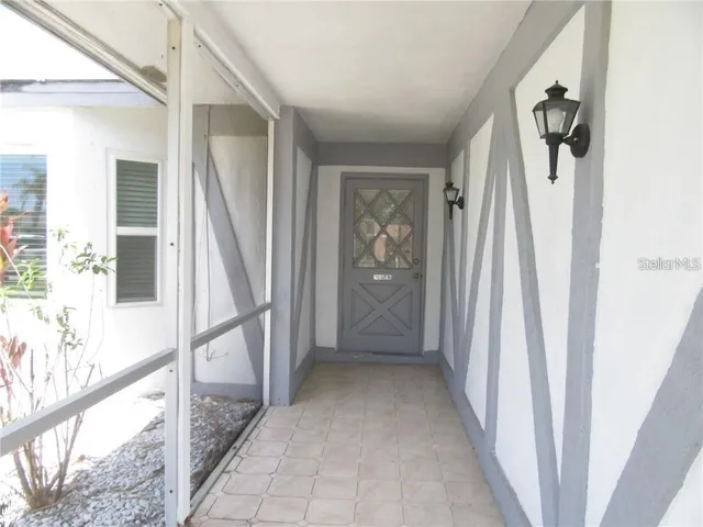 a view of front door