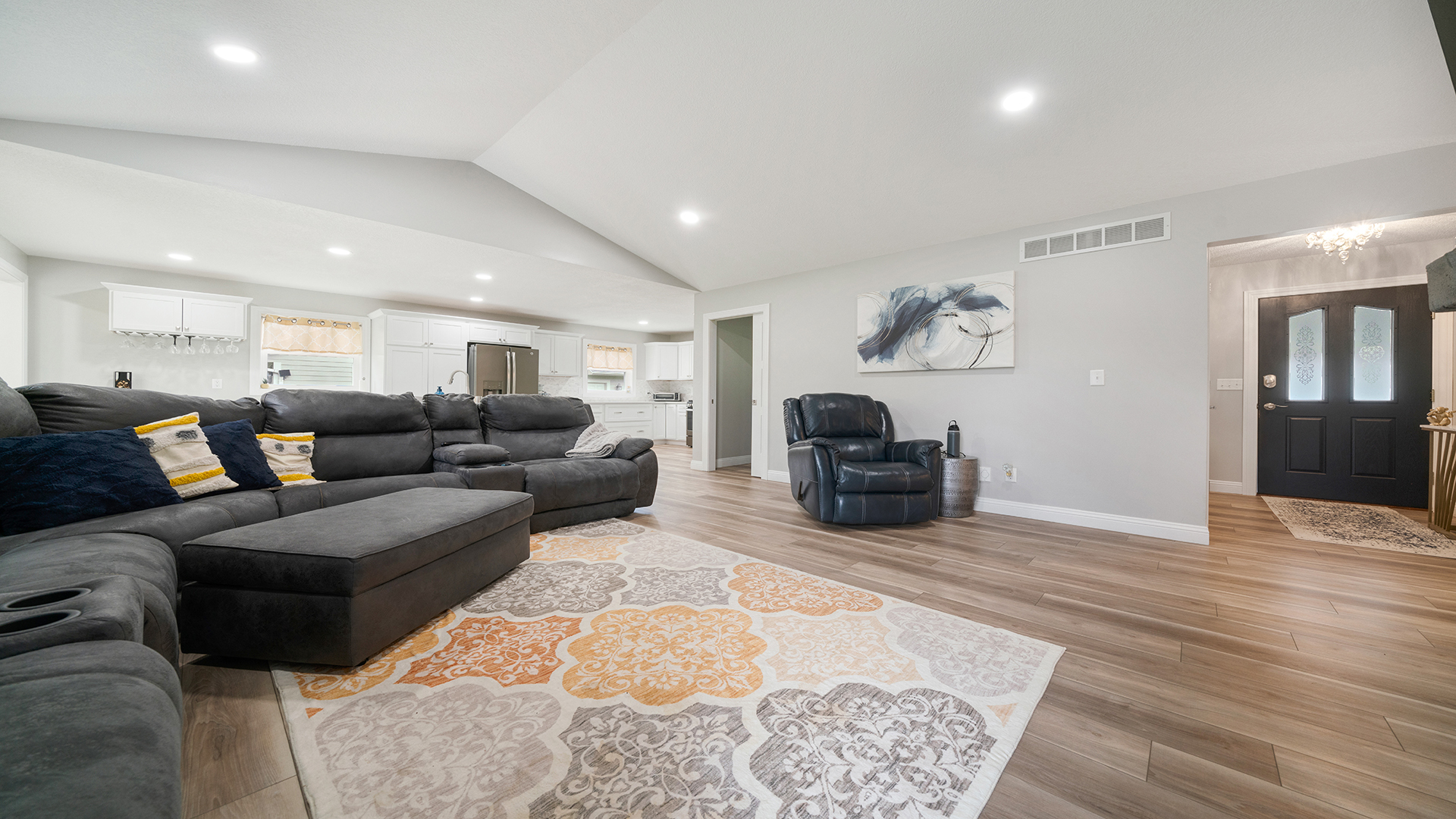 401 Deer Chase Dixon, IL 61021 - Photo 12 of 39 a living room with furniture a couch and a wooden floor
