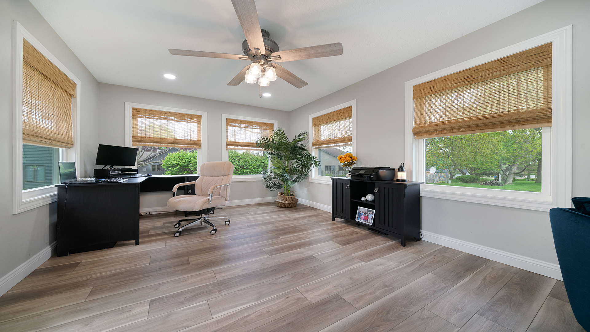 401 Deer Chase Dixon, IL 61021 - Photo 14 of 39 a living room with furniture and a flat screen tv with wooden floor