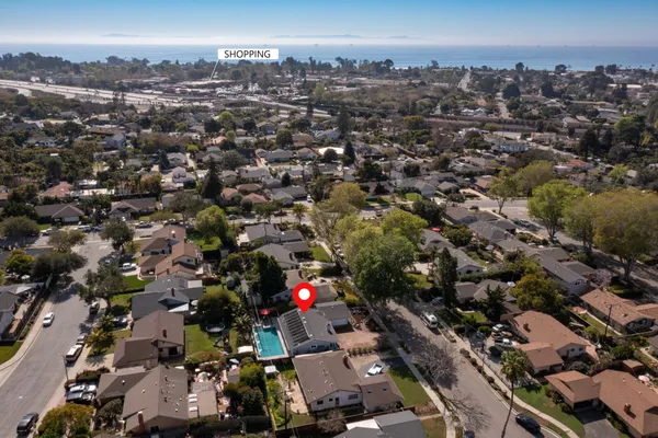 an aerial view of a city