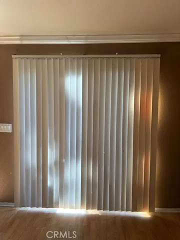 a view of a balcony with a window