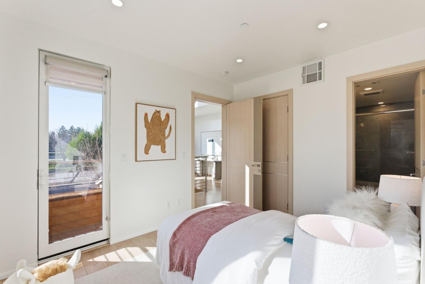 1705 Lawrence Road Santa Clara, CA 95051 - Photo 17 of 45 a bedroom with a bed and wooden floor