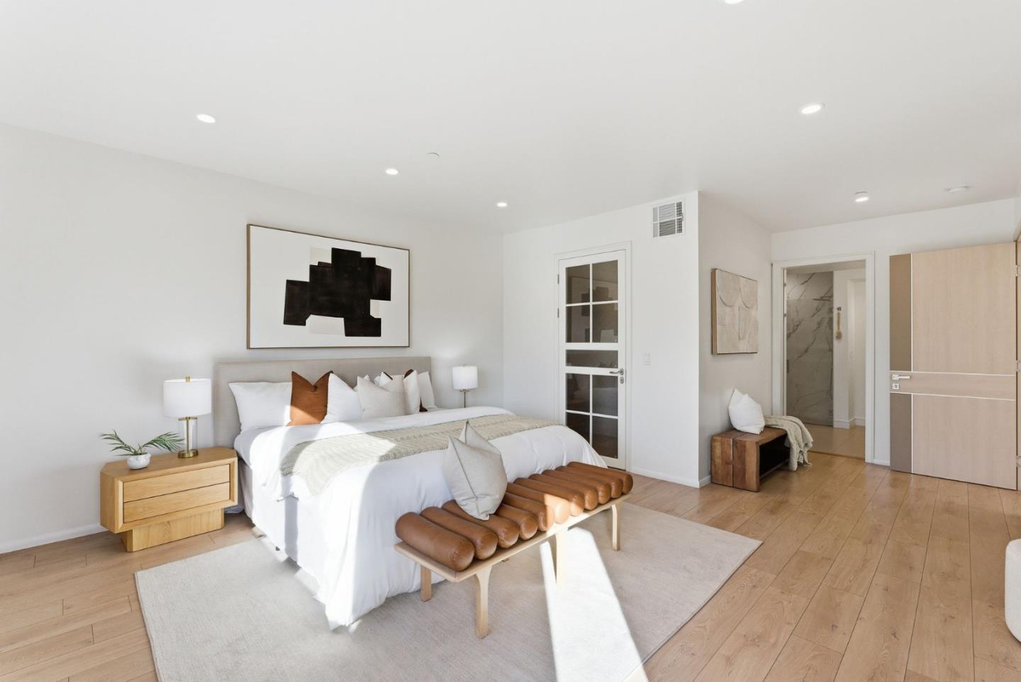 1705 Lawrence Road Santa Clara, CA 95051 - Photo 21 of 45 a bedroom with furniture and a flat screen tv