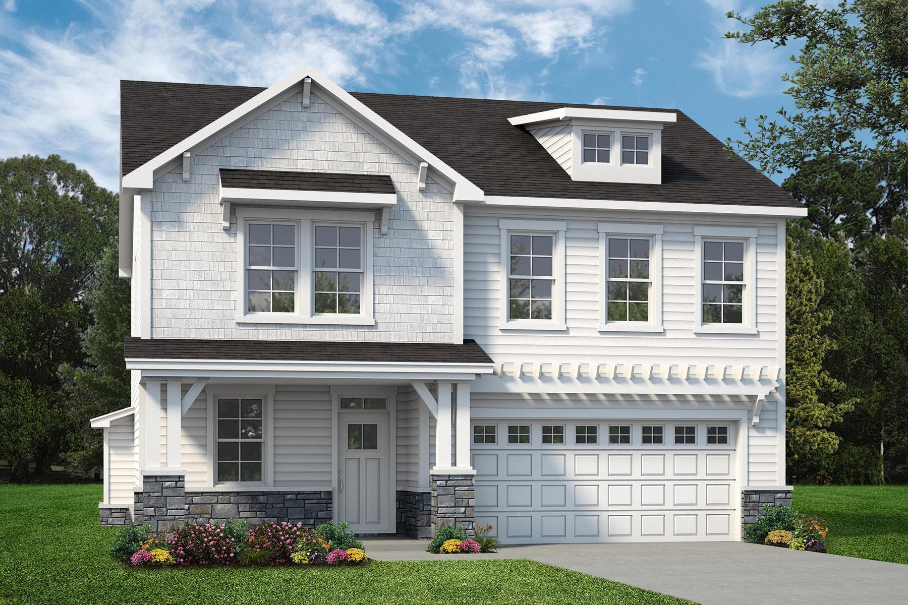 142 Beacon Hl Road Lillington, NC 27546 - Photo 1 of 38 a front view of a house with garden