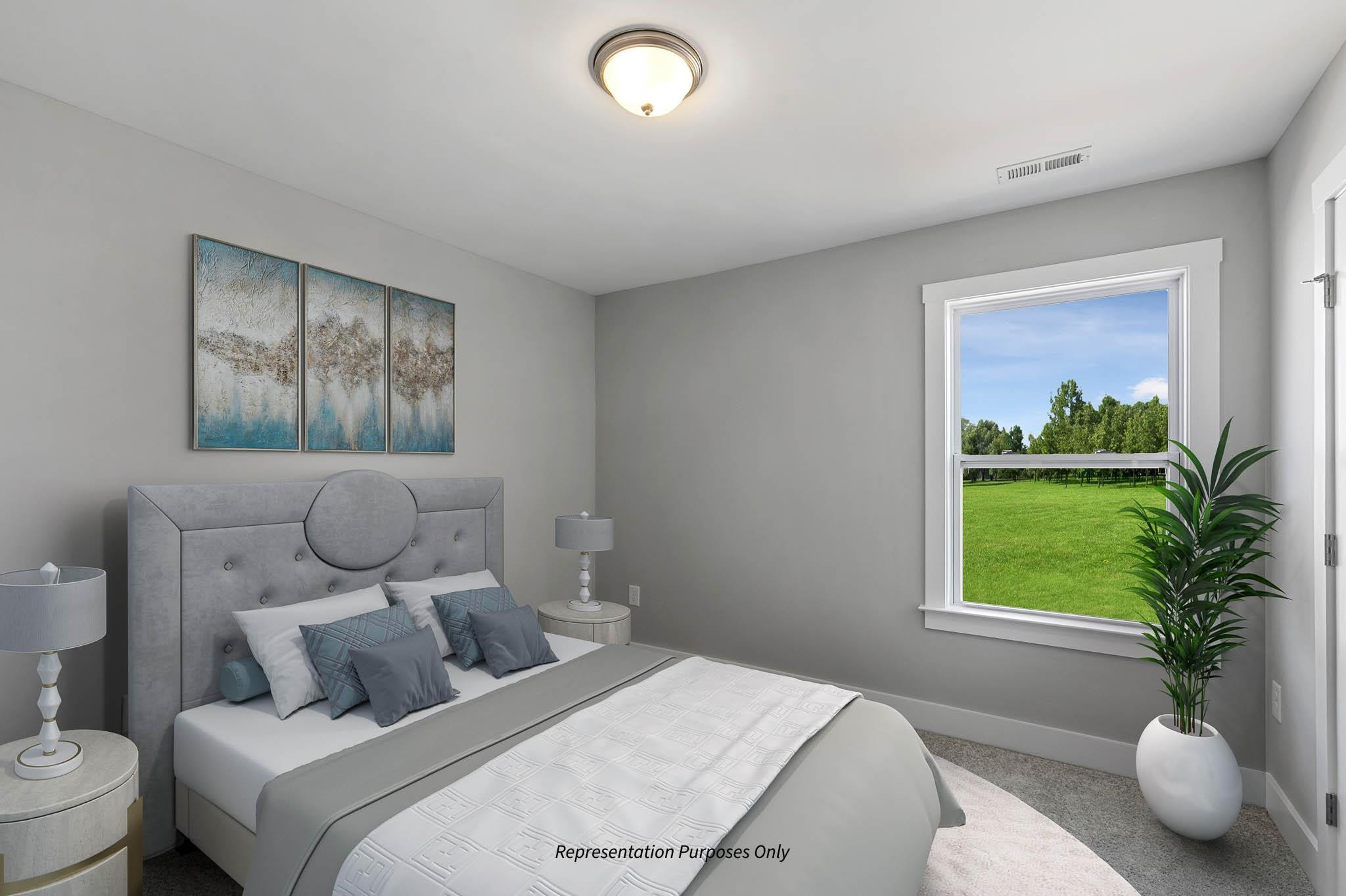 142 Beacon Hl Road Lillington, NC 27546 - Photo 36 of 38 a bedroom with a bed and a window