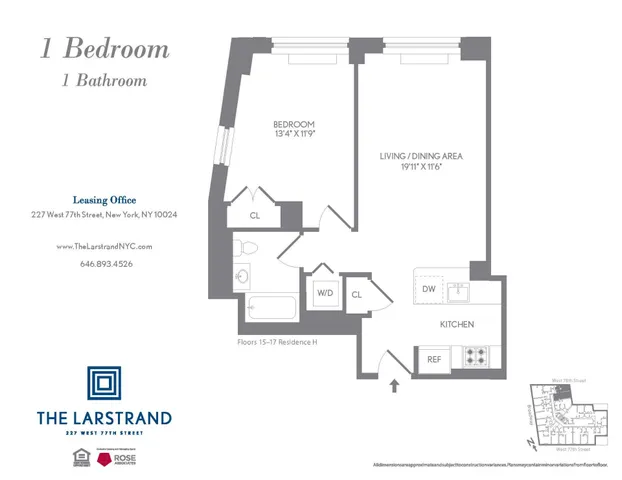 $7,100 | 227 West 77th Street, Unit 17H | Upper West Side