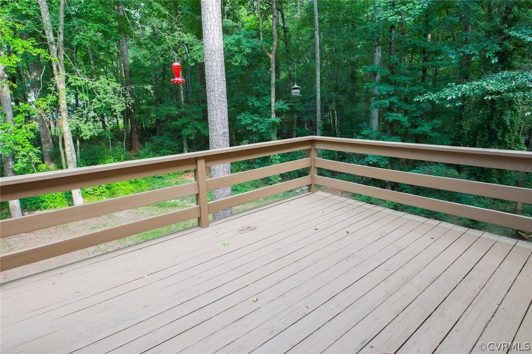3003 Cove Ridge Road Midlothian, VA 23112 - Photo 27 of 33 a view of backyard with deck and wooden floor