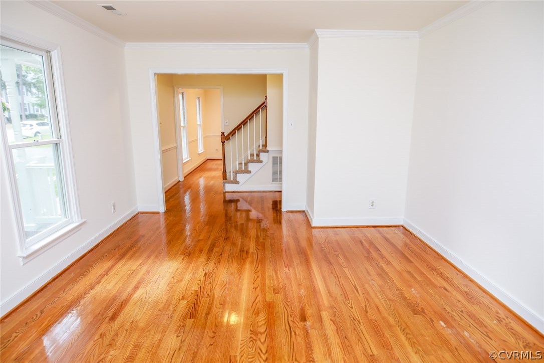 3003 Cove Ridge Road Midlothian, VA 23112 - Photo 3 of 33 a view of empty room with wooden floor and fan