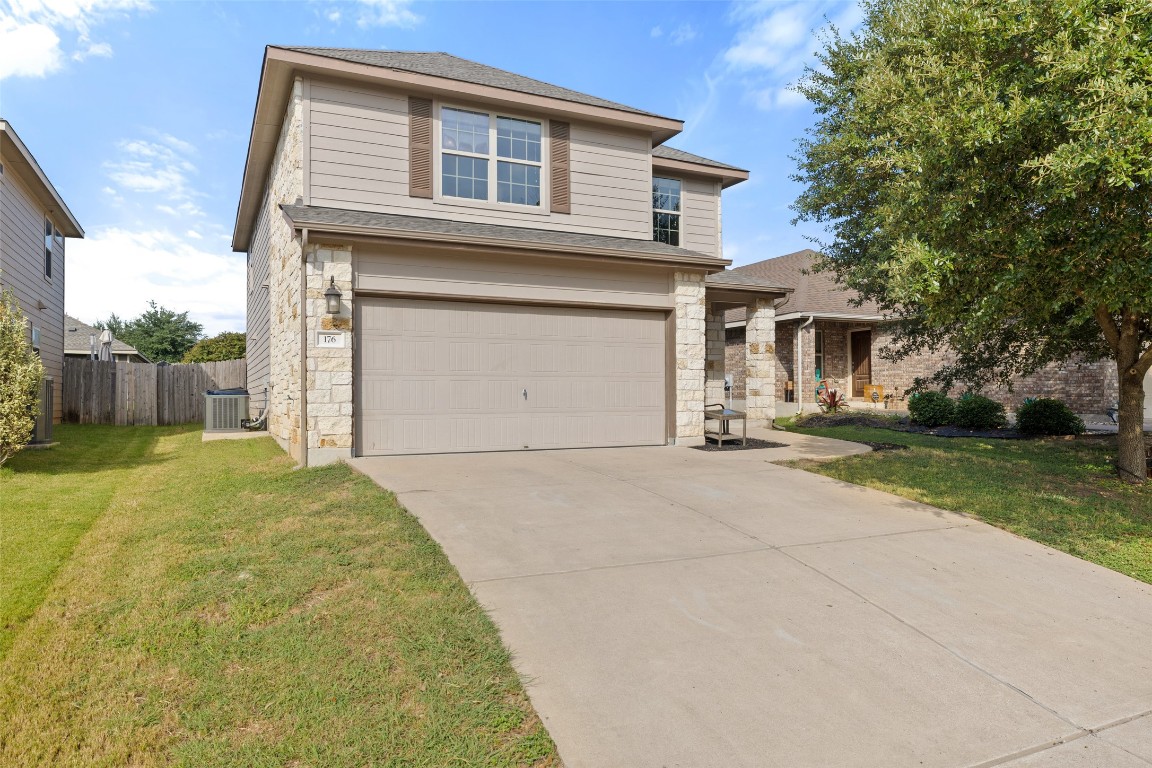 a house view with a outdoor space