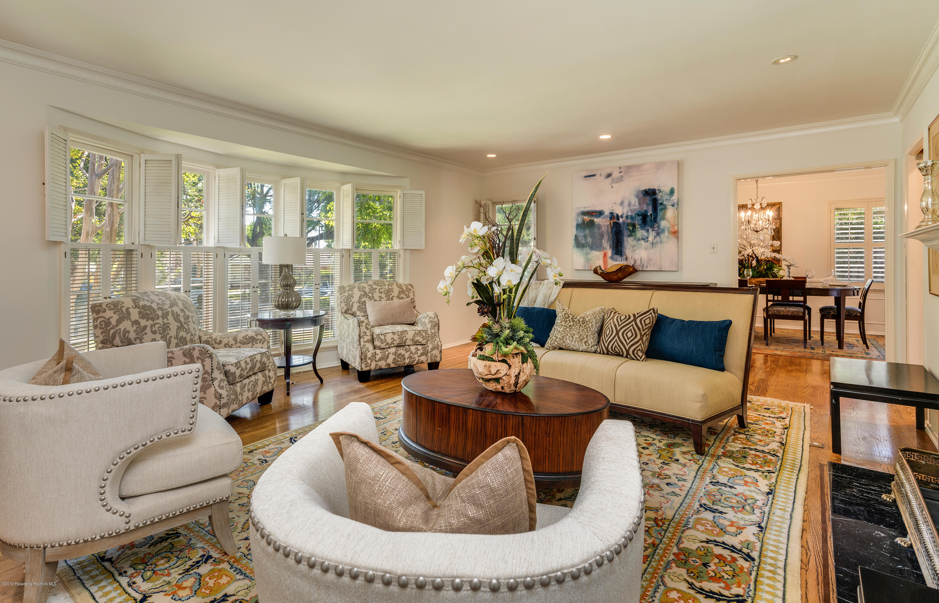 2925 Lorain Road San Marino, CA 91108 - Photo 2 of 18 a living room with furniture and a large window