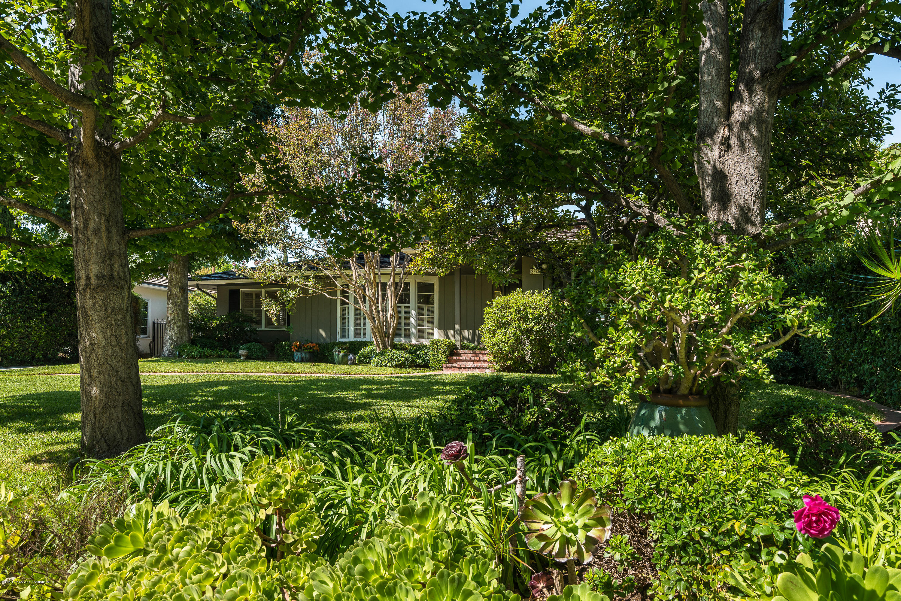 2925 Lorain Road San Marino, CA 91108 - Photo 18 of 18 a view of a large garden with plants and large trees