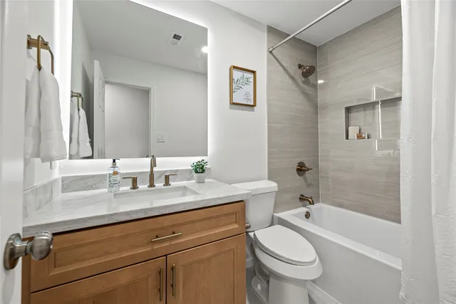 a view of small space with wooden floor