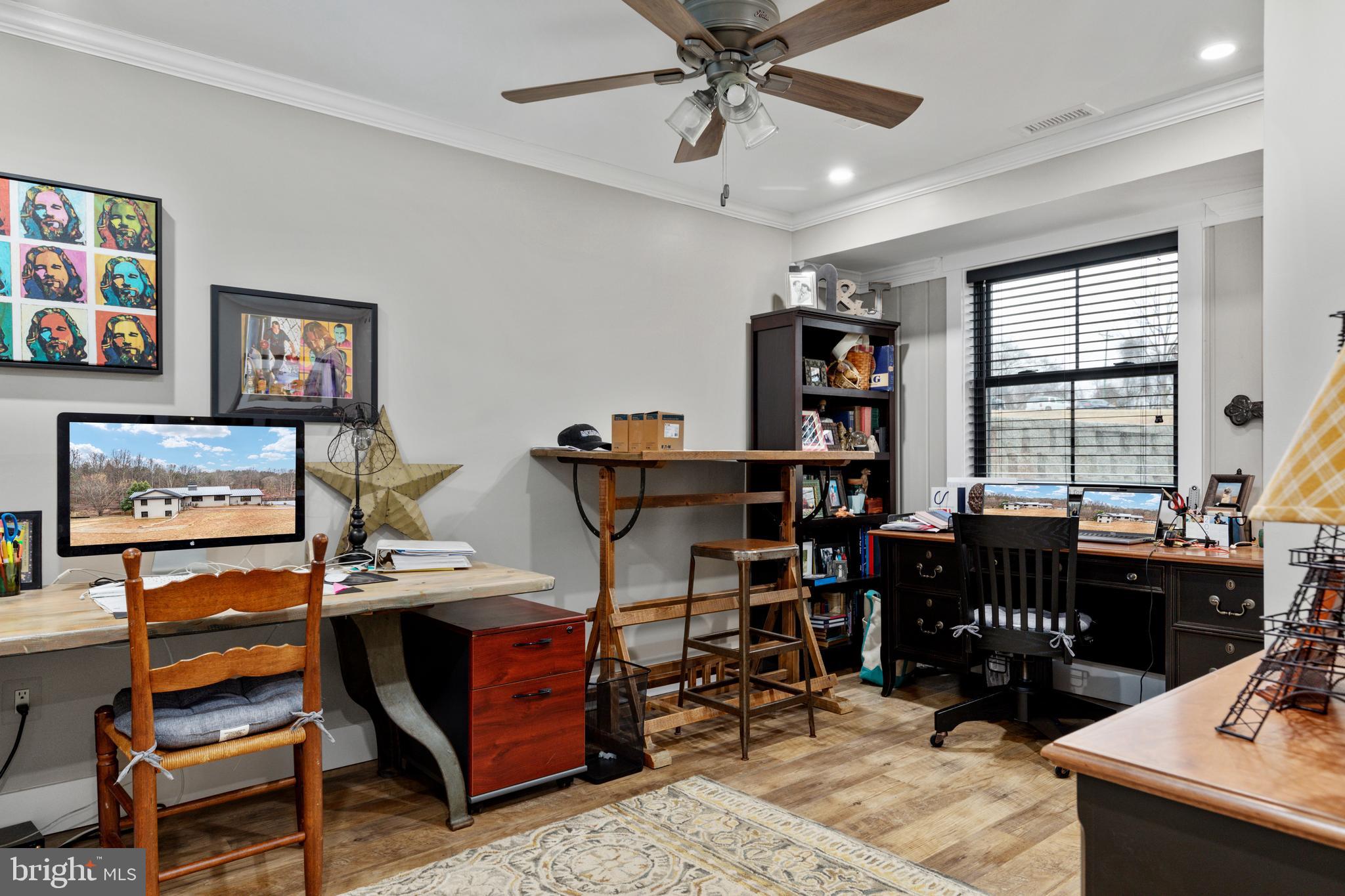 7464 Wilson Road Warrenton, VA 20186 - Photo 14 of 22 a view of a workspace with furniture