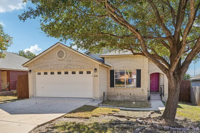 a front view of a house with swing
