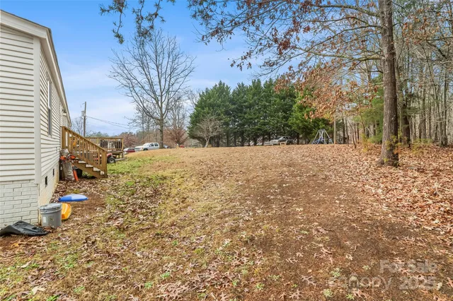 a view of road and trees