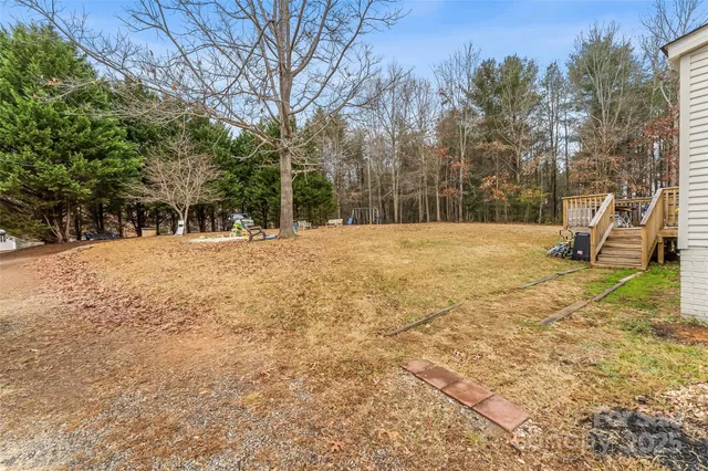 a view of empty space with trees