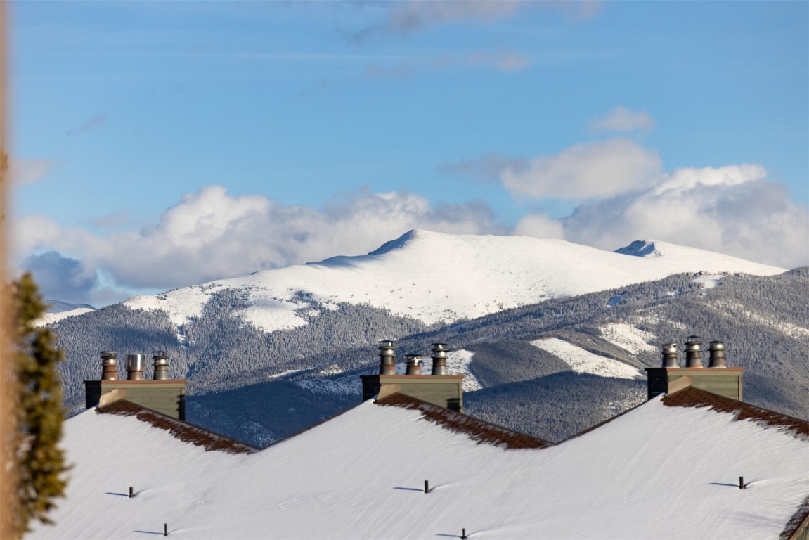 95600 Ryan Gulch Road, Unit 631 Silverthorne, CO 80498 - Photo 31 of 44 a view of a house with a snow in the background