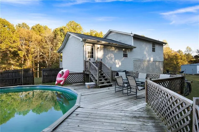 a view of a house with a patio