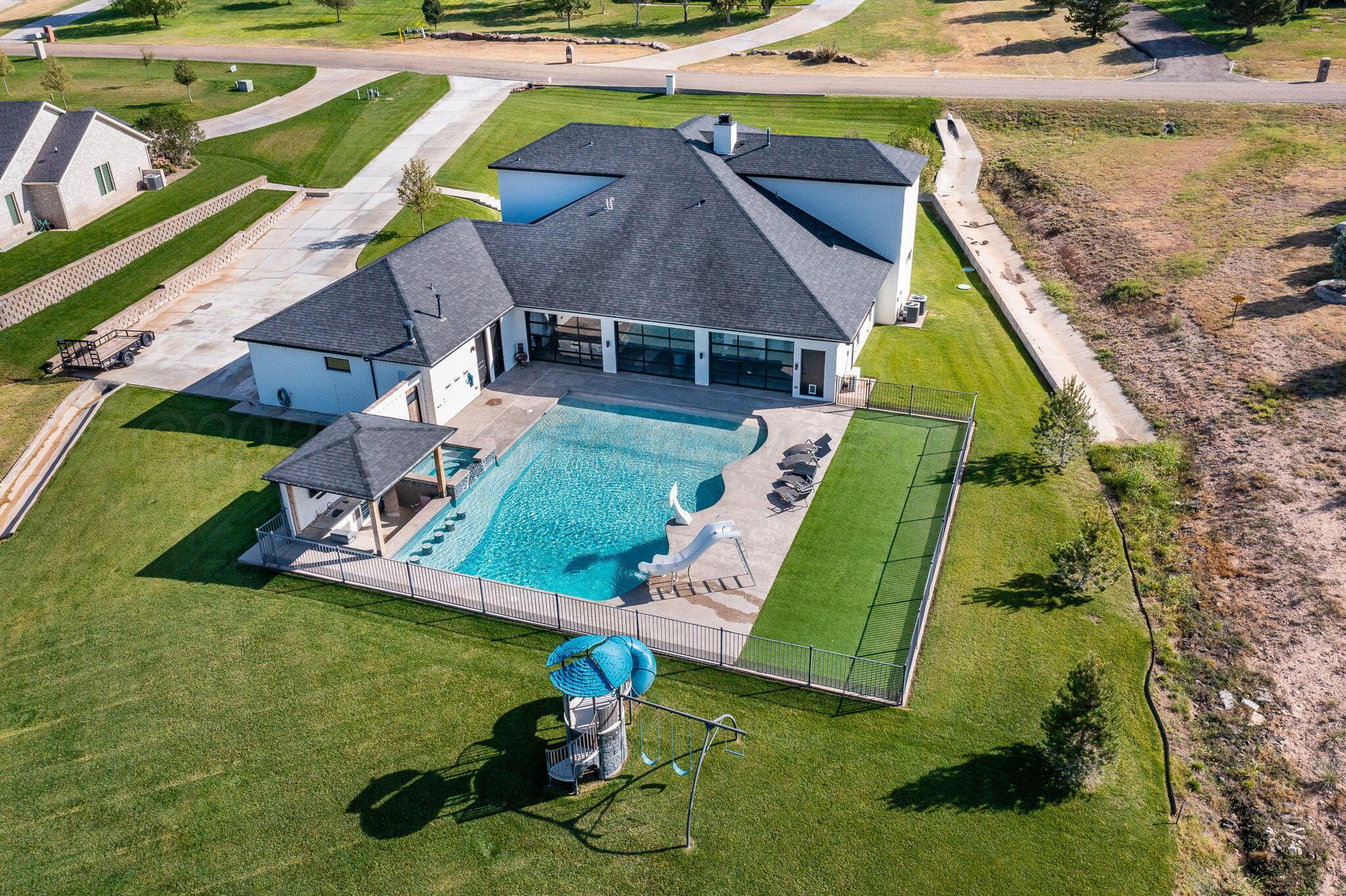 17400 Spring Lake Drive Canyon, TX 79015 - Photo 4 of 52 an aerial view of a house