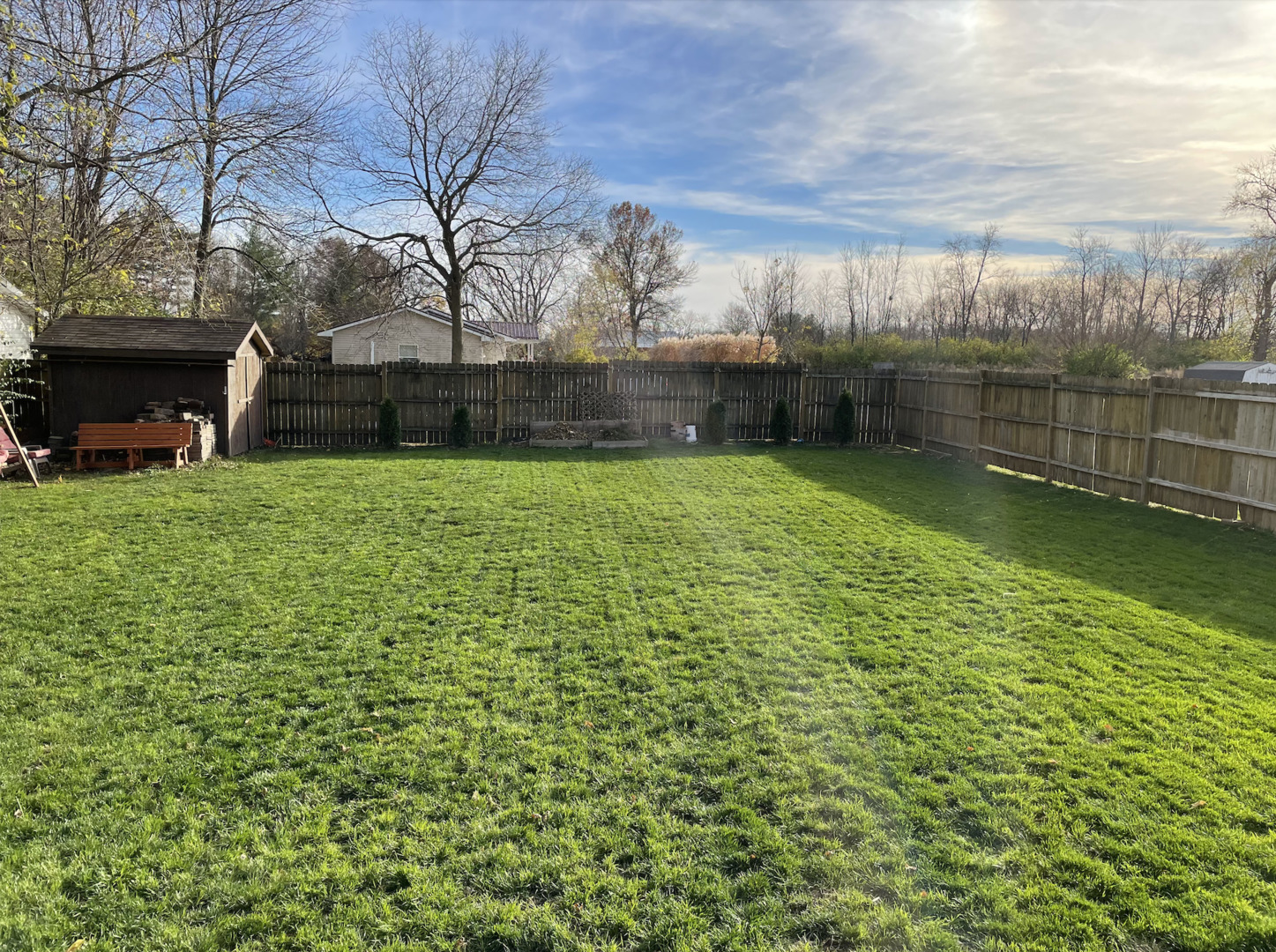 306 B W Lytle Street Newman, IL 61942 - Photo 28 of 47 a view of a backyard