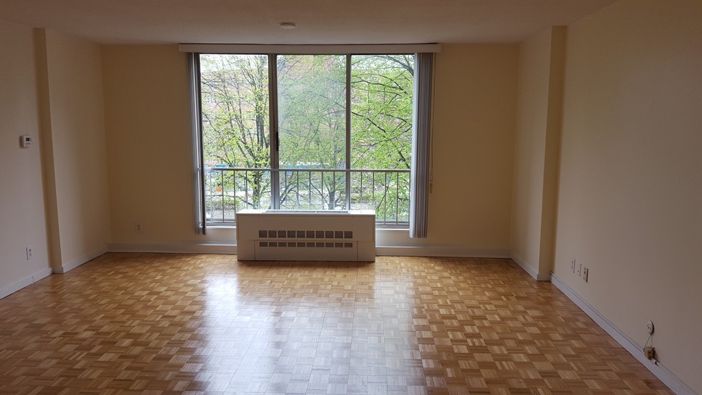 44 Washington Street, Unit 411 Brookline, MA 02445 - Photo 2 of 23 a living room with a large window