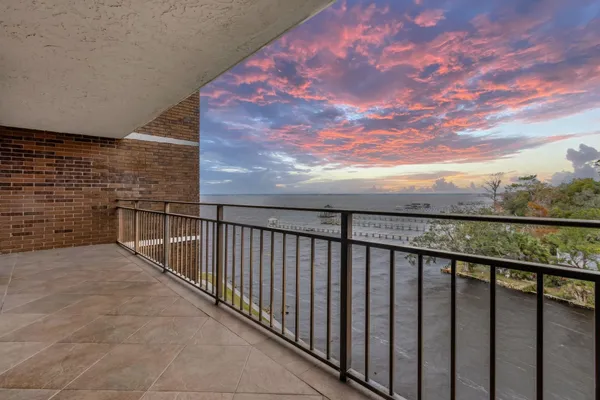 a view of a balcony