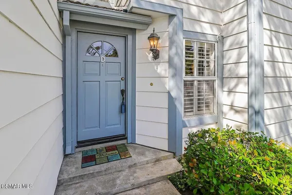 a view of front door of house