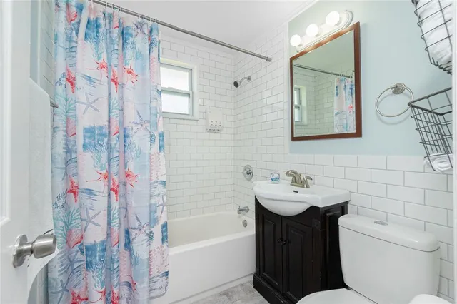 a view of an ocean with a big yard