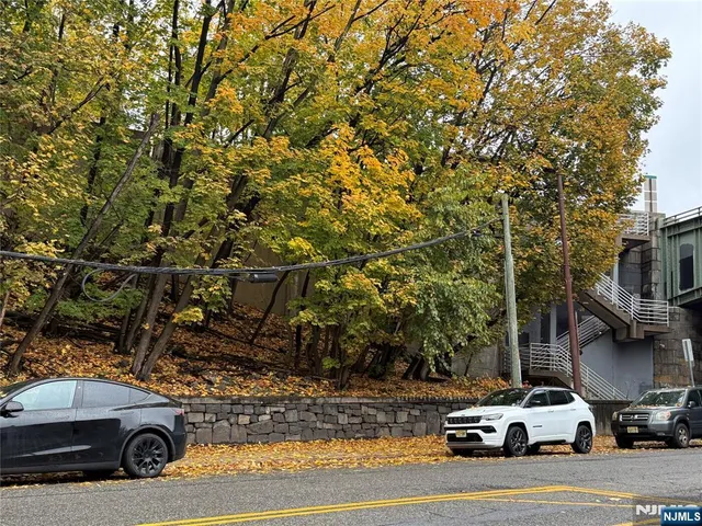 a car parked on the side of a street