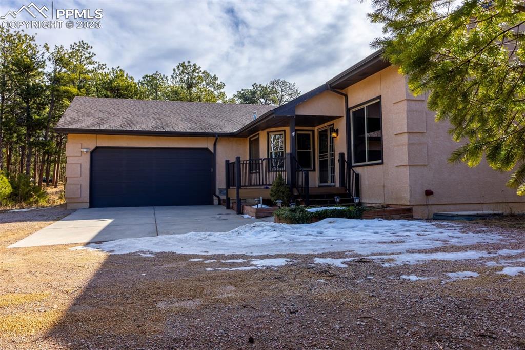 With easy maintenance decking to front door