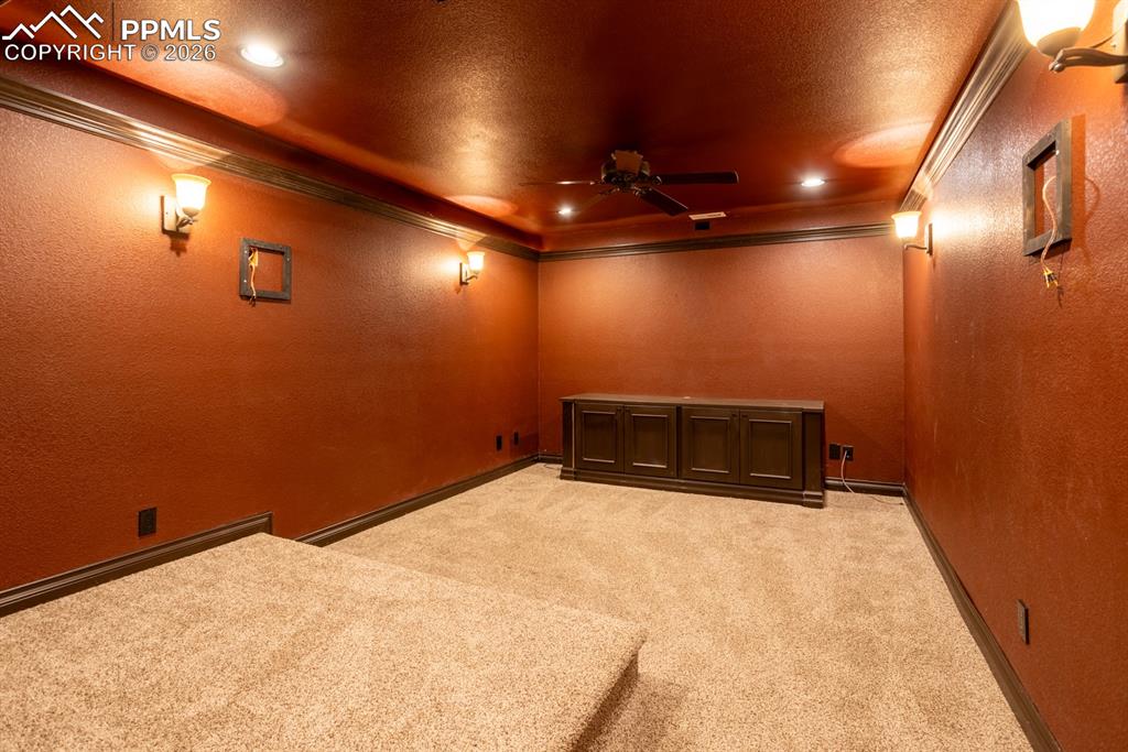 505 Cimarron Road Monument, CO 80132 - Photo 38 of 50 Basement media/theater room