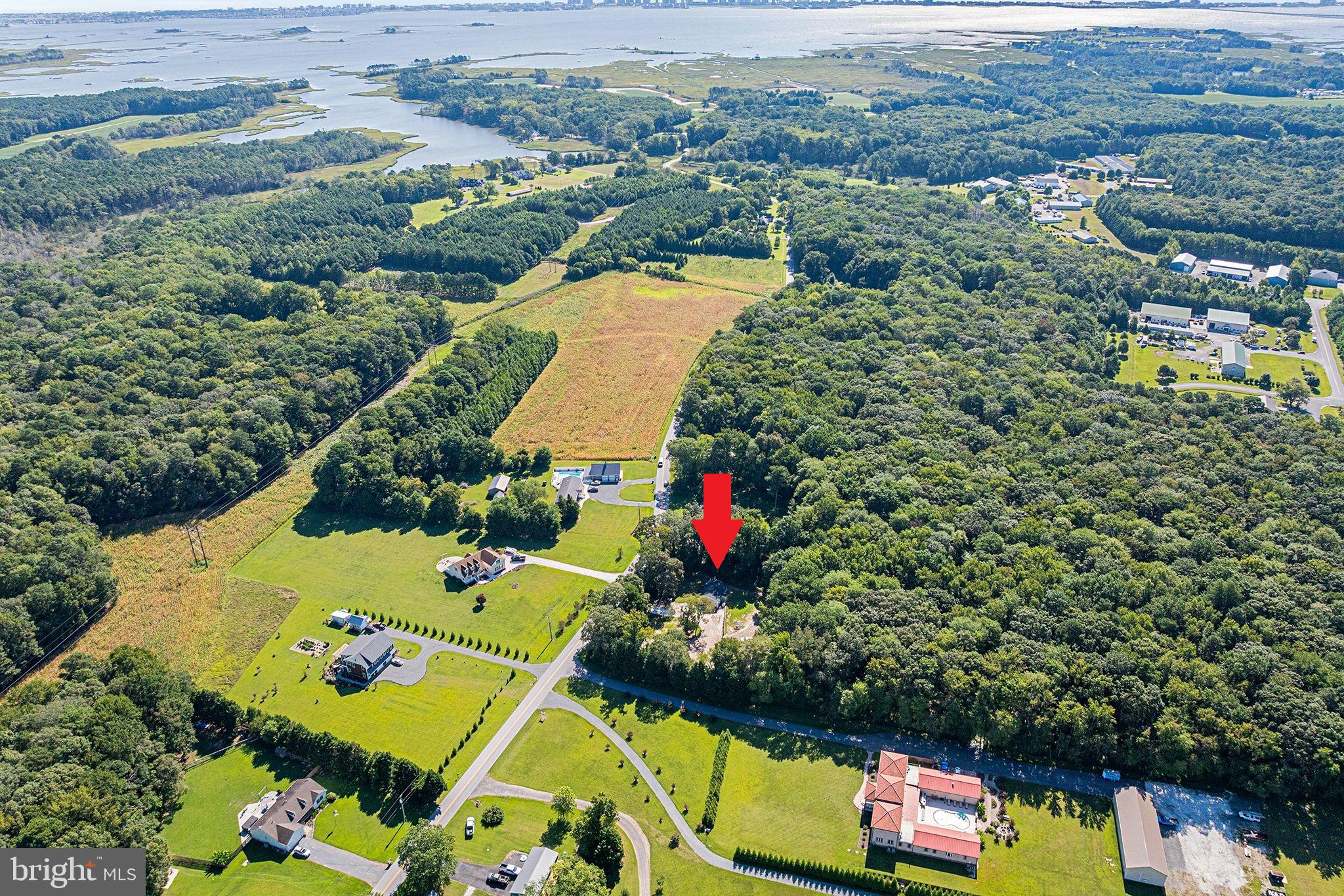 11920 Back Creek Road Bishopville, MD 21813 - Photo 3 of 38 an aerial view of a houses with a yard and lake view
