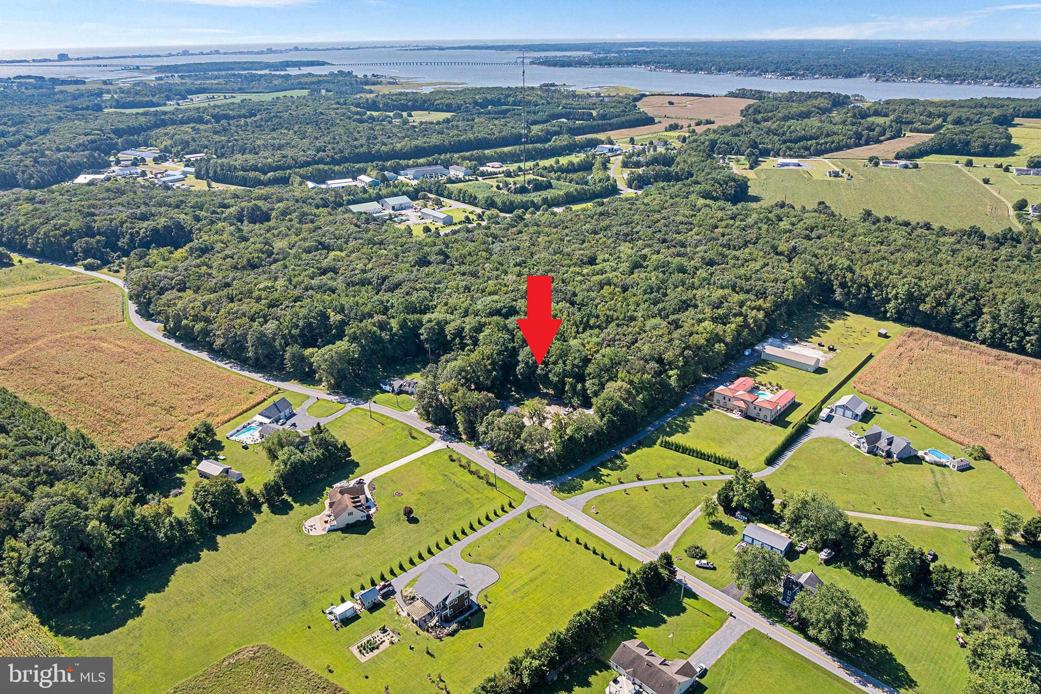 11920 Back Creek Road Bishopville, MD 21813 - Photo 4 of 38 an aerial view of a house with a garden