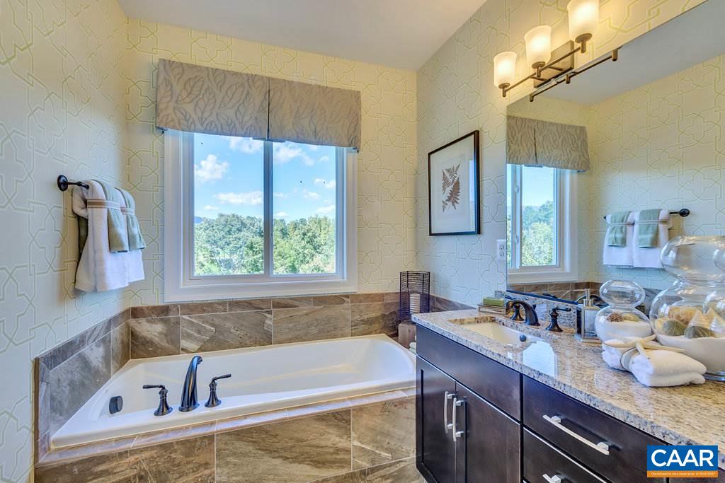 2128 Ridgetop Drive Charlottesville, VA 22903 - Photo 33 of 46 a bath tub sitting next to a bathroom sink and a window